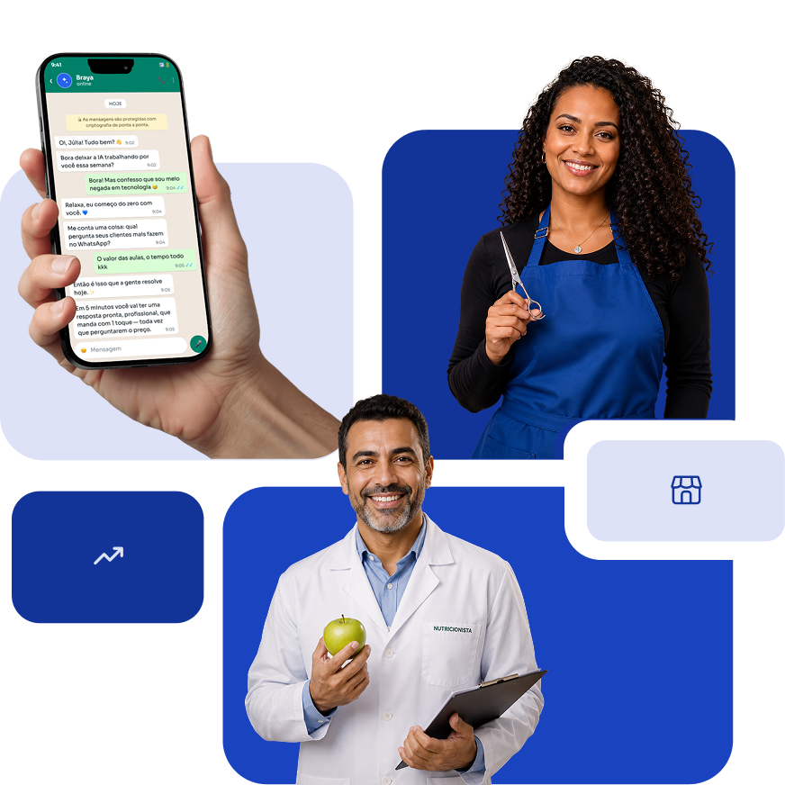 Braya — empreendedores e conversa no WhatsApp